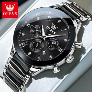 OLEVS 7004 Quartz Chronograph Watch for Men