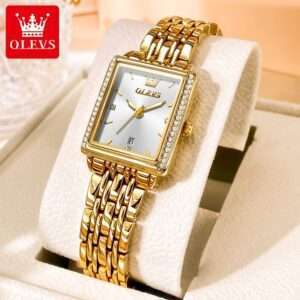OLEVS 9995 Elegant Quartz Women's Watch-White