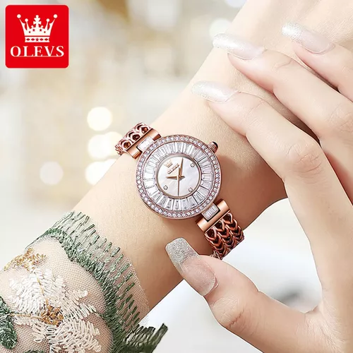 OLEVS 9959 Women's Quartz Starry Dial Watch - Image 3