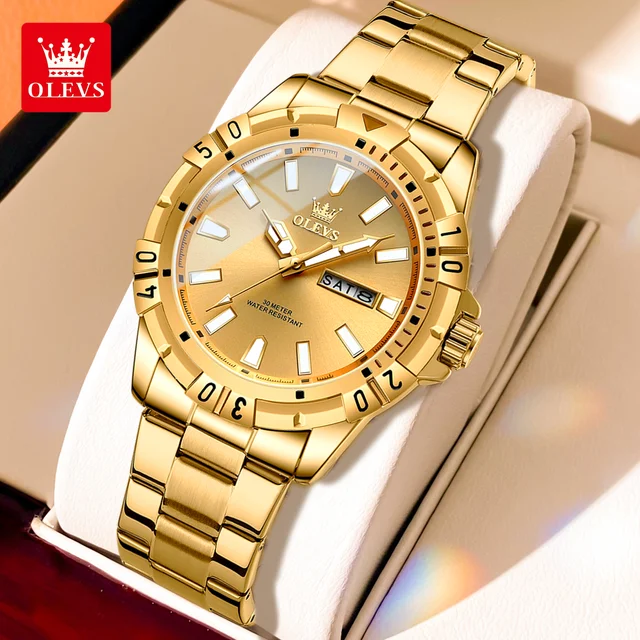 Olevs 5560 stainless steel Quartz watch For men