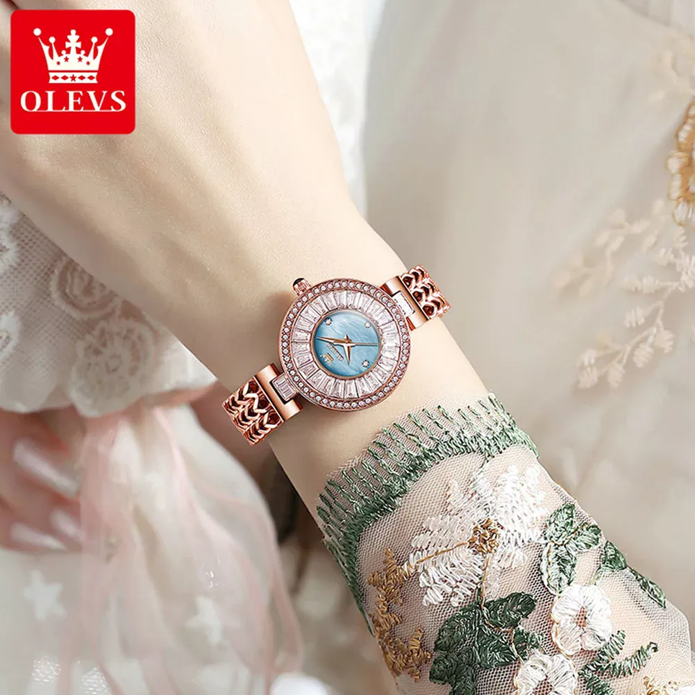 OLEVS 9959 Women's Quartz Starry Dial Watch - Image 3