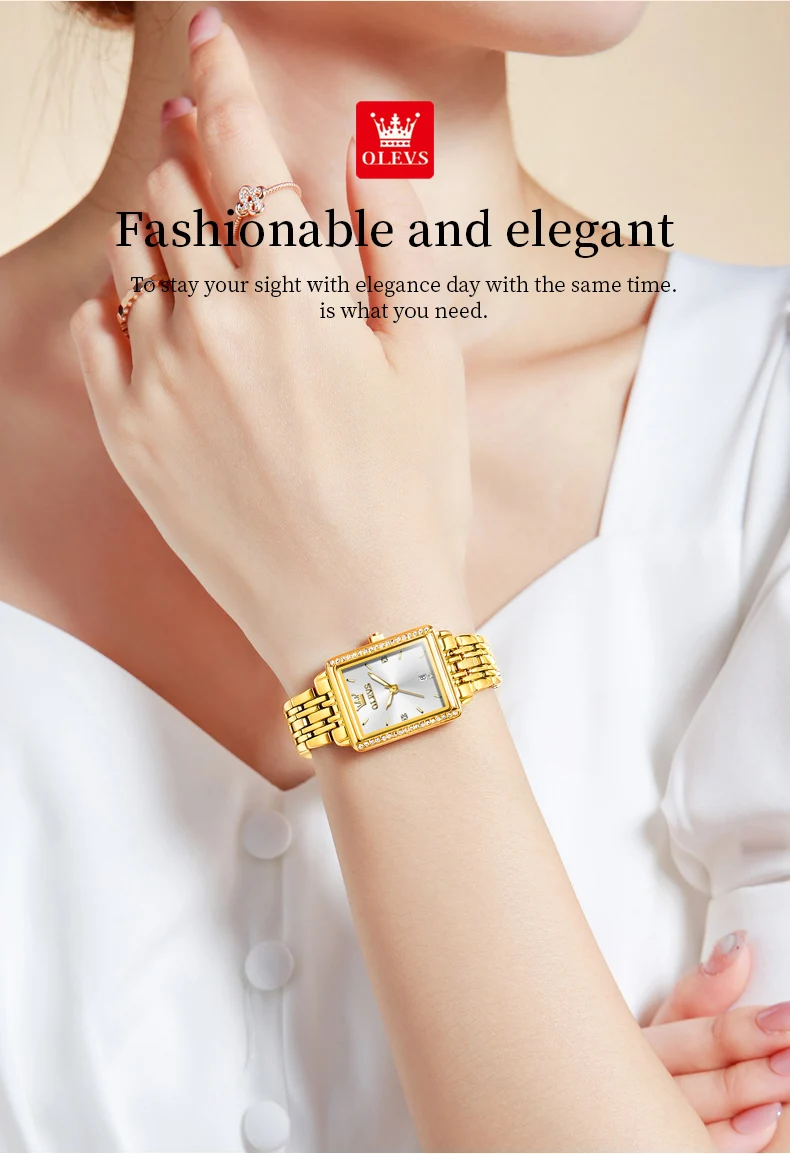 OLEVS 9995 Elegant Quartz Women's Watch - Image 3