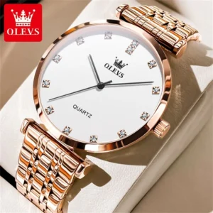 OLEVS 5596 New Quartz Stainless Steel Watch For Men