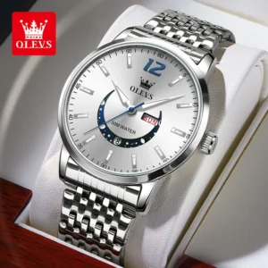 OLEVS 710 Date Week Luminous Quartz Watch For Men