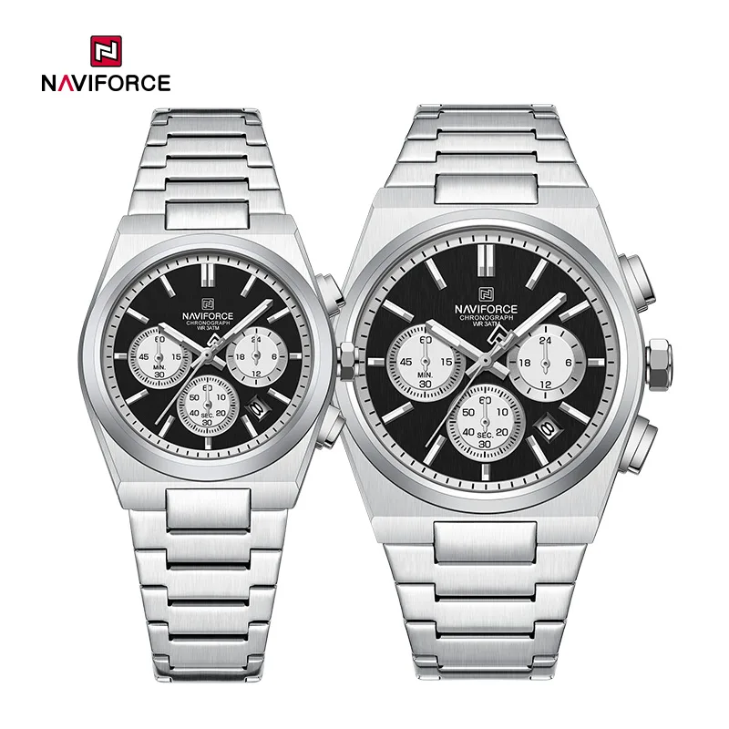 Naviforce 8048 Couple Watch