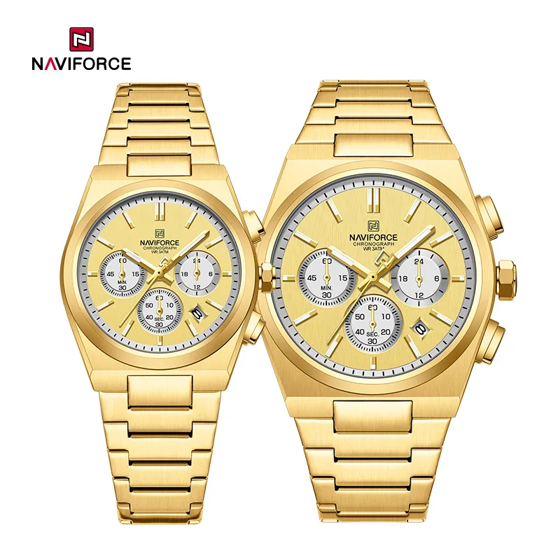 Naviforce 8048 Couple Watch