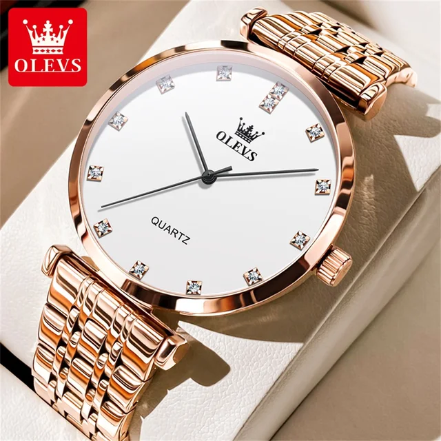 OLEVS 5596 New Quartz Stainless Steel Watch For Men