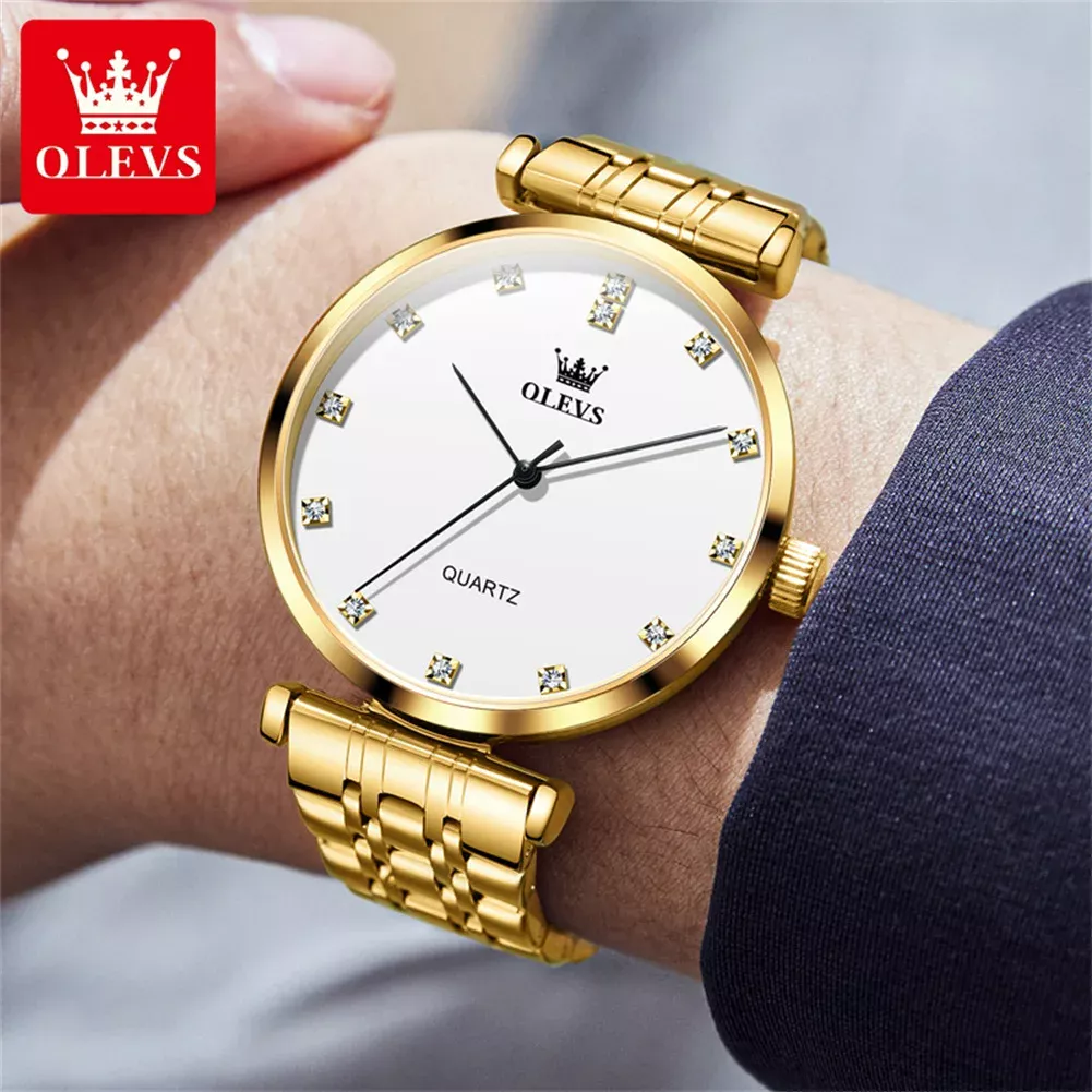 OLEVS 5596 New Quartz Stainless Steel Watch For Men - Image 2