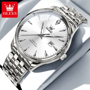 Olevs 5598 Watch For Men- Silver
