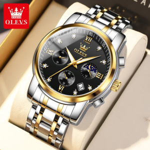 OLEVS 2858 Quartz Stainless Steel Watch for Men’s
