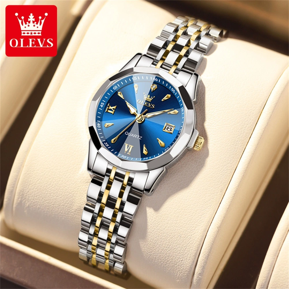 OLEVS 9998 Quartz Watch Analog Time With Date and Day For Women