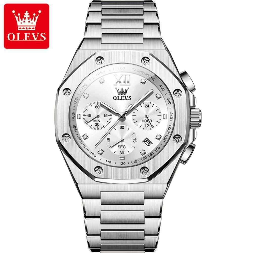 OLEVS 3626 Original Quartz Stainless Steel Watch for Man - Image 4