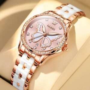 OLEVS 5610 Ceramics strap Watch For Women