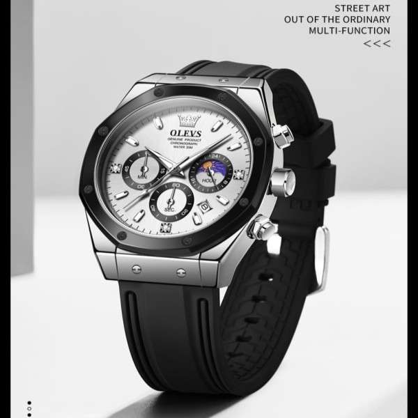 OLEVS 9911 Luxury Chronograph Sports Quartz Watch For Men - Image 3