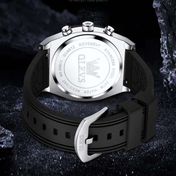 OLEVS 9911 Luxury Chronograph Sports Quartz Watch For Men - Image 3