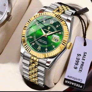 Poedagar 910 Quartz Watch Stainless Steel Strap Watch For Men