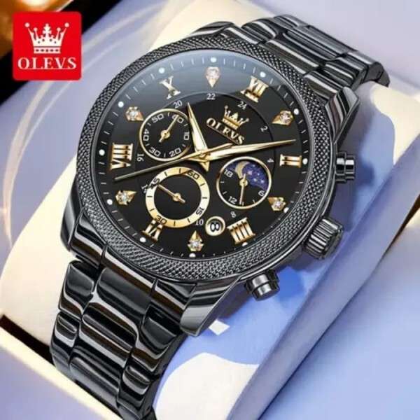 OLEVS 3660 Quartz Chronograph Original Watch For Mens