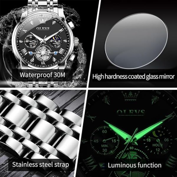 OLEVS 2856  Quartz Chronograph Watch for Men - Image 3