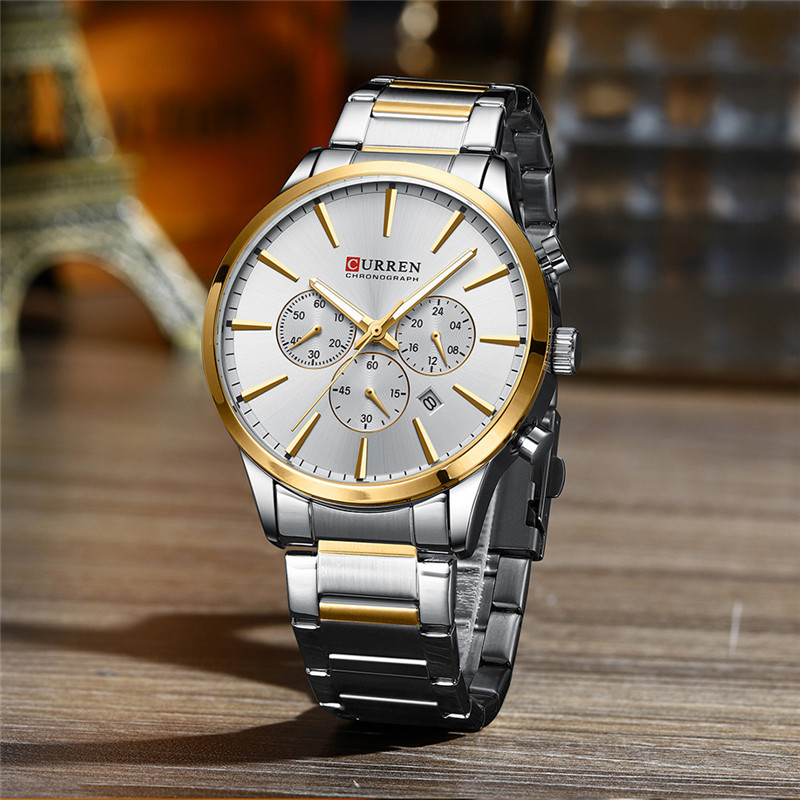 CURREN 8435 Quartz Chronograph Watch For Men