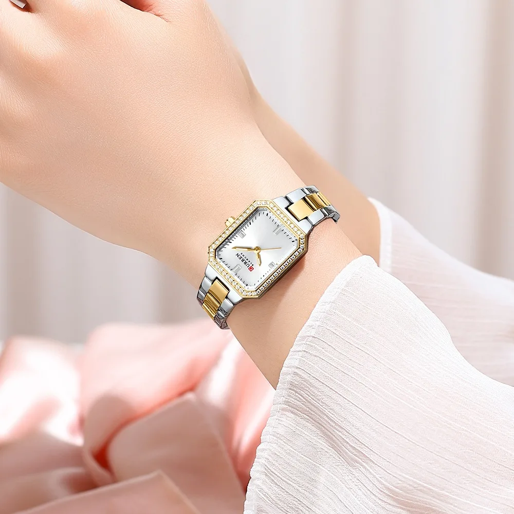 CURREN 9102 Quartz Stainless Steel Watch For Women - Image 3
