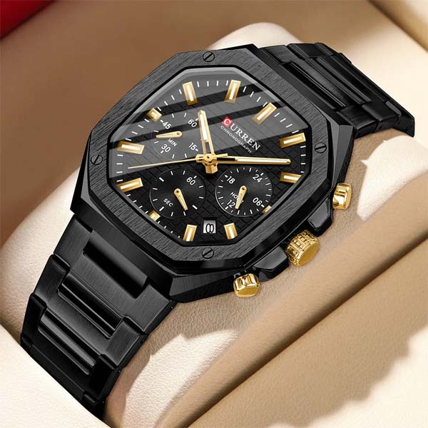 CURREN 8459 Quartz Chronograph Watch for Men