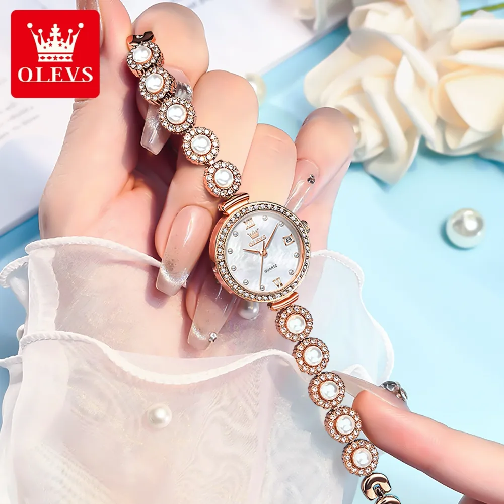 OLEVS 5635 Original Quartz Stainless Steel Gifts Watch For Women - Image 3