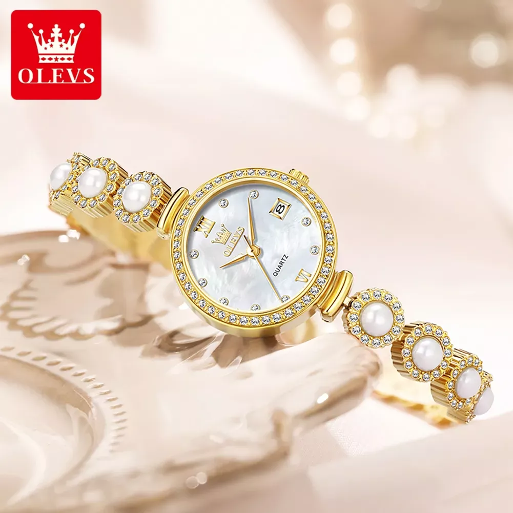 OLEVS 5635 Original Quartz Stainless Steel Gifts Watch For Women - Image 2
