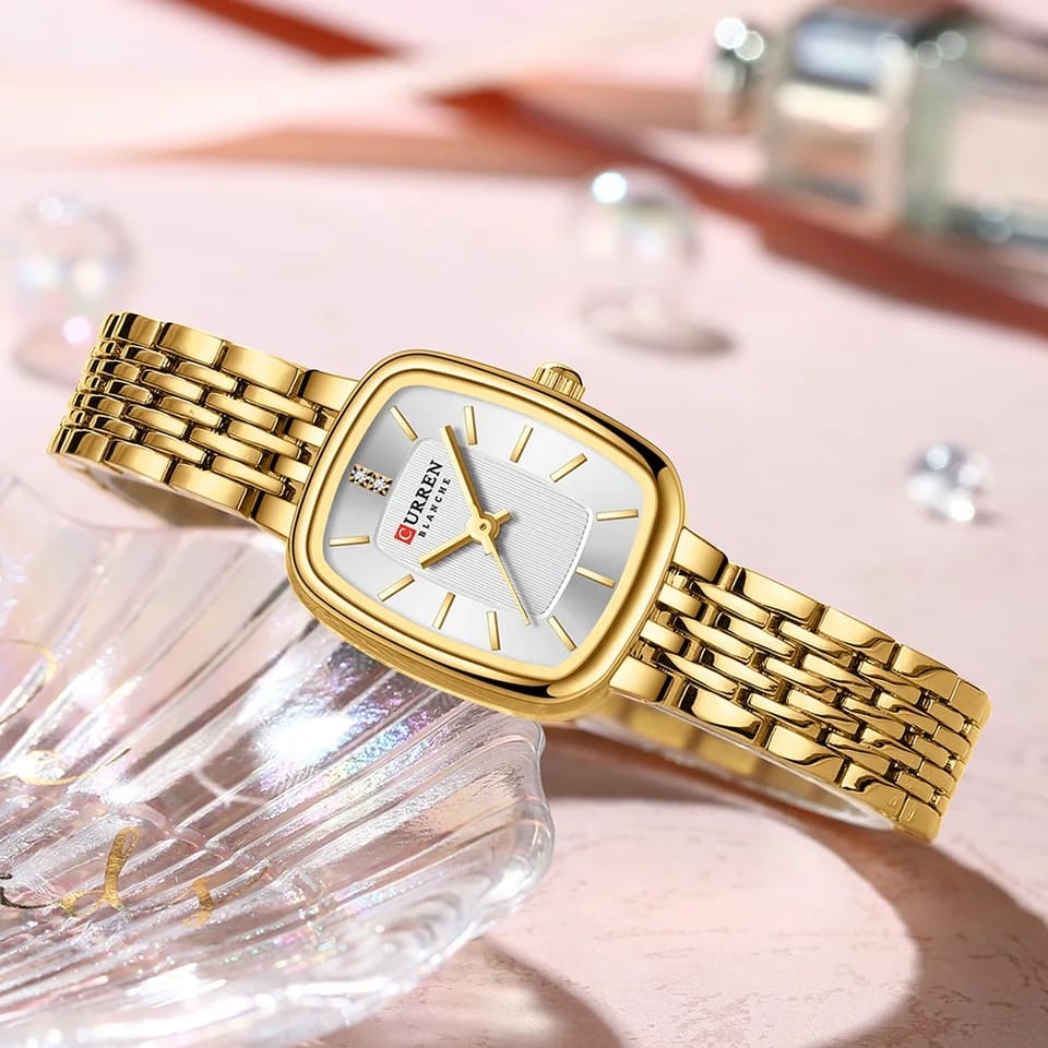 CURREN 9093 Quartz Latest Luxury Square Watch For Women’s - Image 2