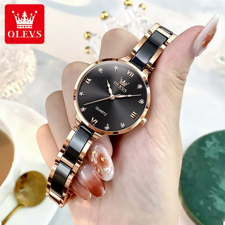 Olevs 5872 Stainless Steel Analoge Wrist Watch For Women - Image 3