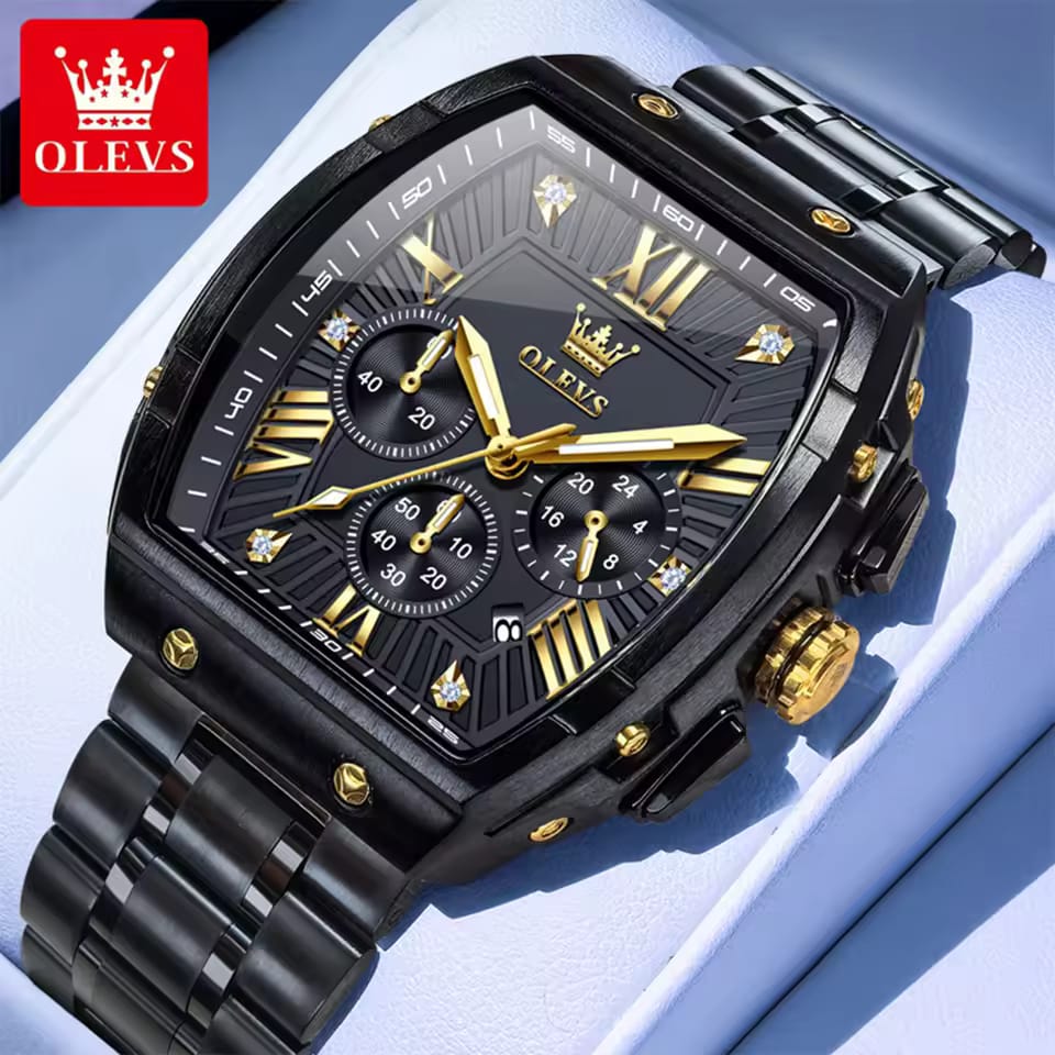 OLEVS 5639 Men Watch Luxury Large Dial Chronograph Men's Quartz Watch