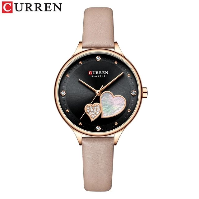 CURREN 9077 Women's Quartz Watches Wristwatch Leather - Image 2