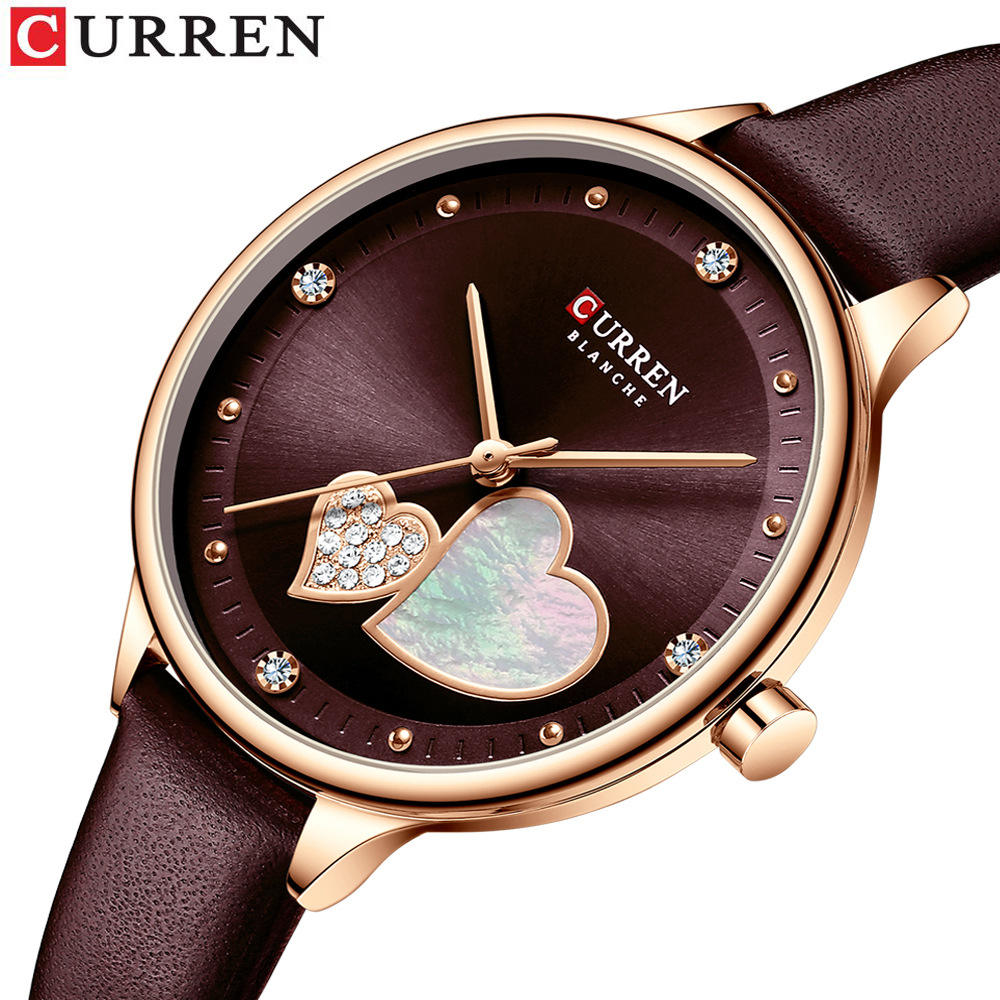 CURREN 9077 Women's Quartz Watches Wristwatch Leather