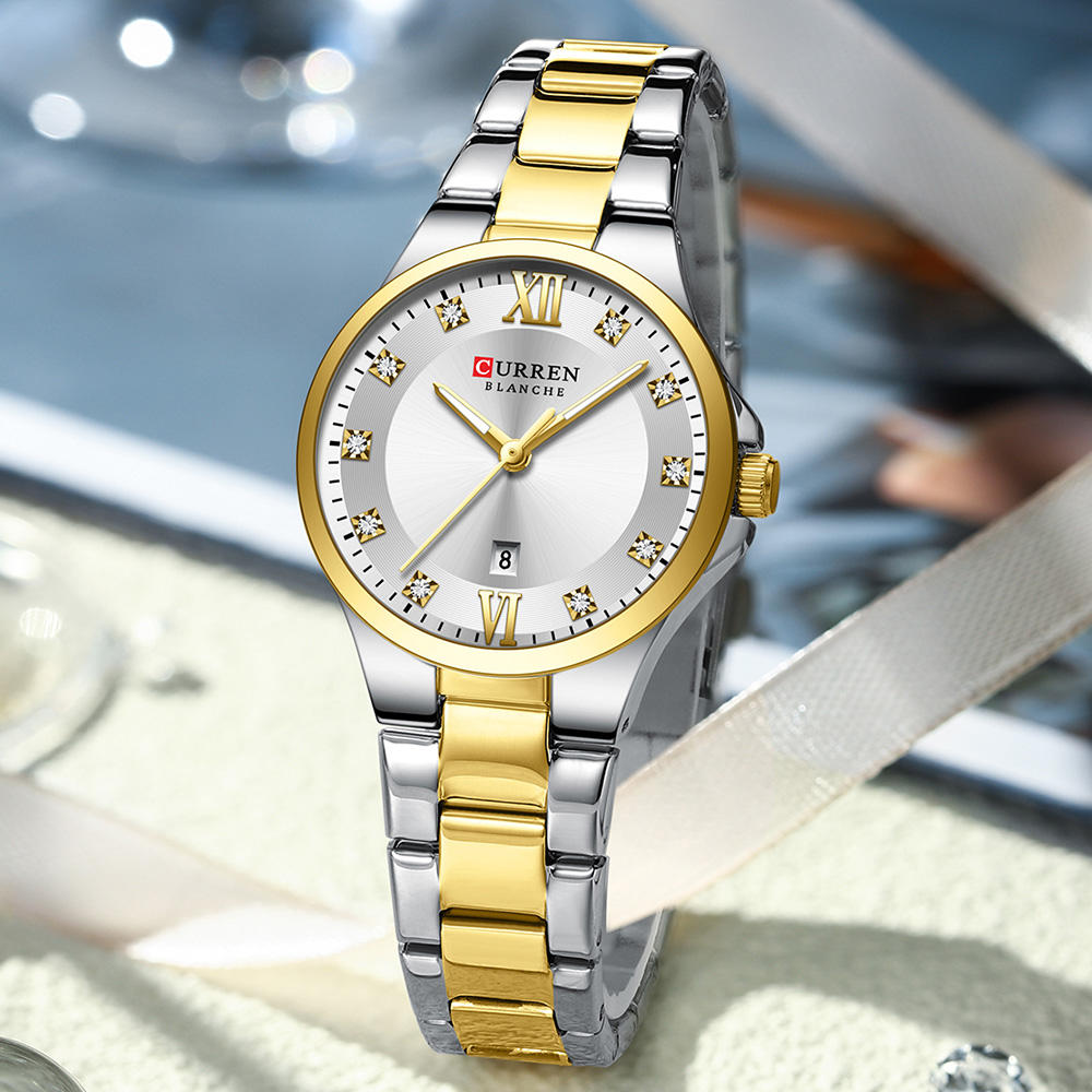 CURREN 9107 Quartz Stainless Steel Watch for Women - Image 3