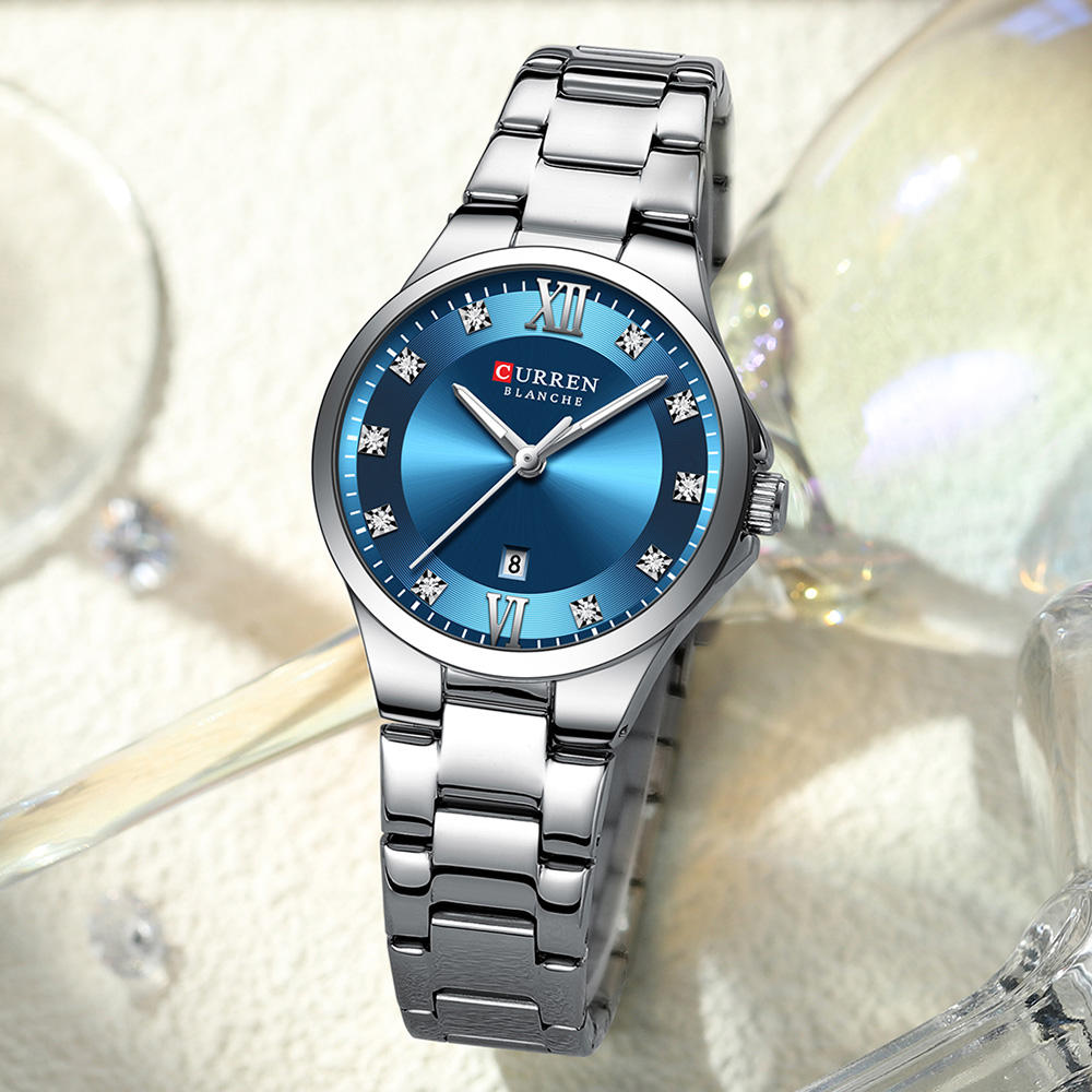 CURREN 9107 Quartz Stainless Steel Watch for Women - Image 4
