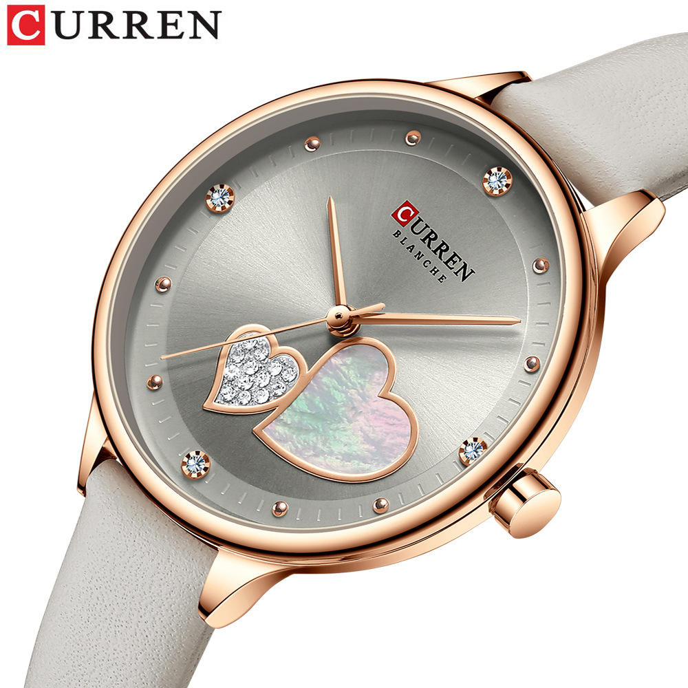 CURREN 9077 Women's Quartz Watches Wristwatch Leather