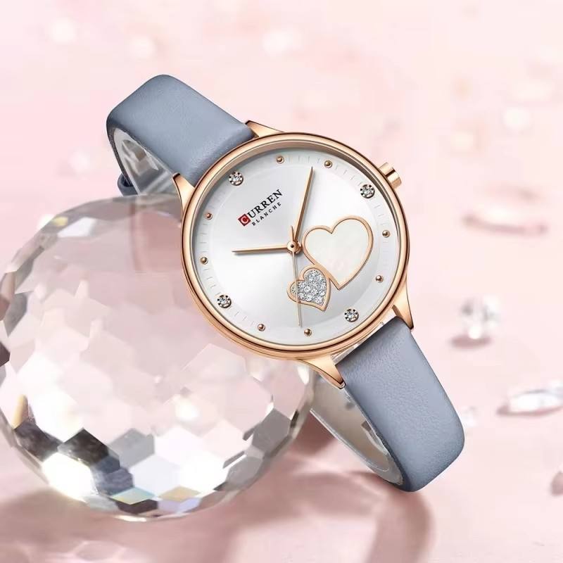 CURREN 9077 Women's Quartz Watches Wristwatch Leather - Image 3