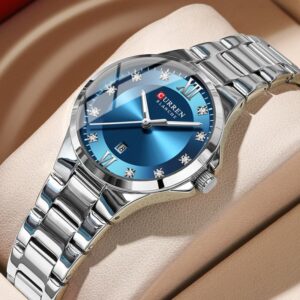 CURREN 9107 Quartz Stainless Steel Watch for Women