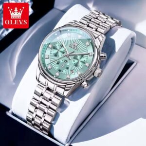 OLEVS 3669 Luxury Multifunctional Chronograph Quartz Watch For Women