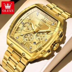 OLEVS 5639 Men Watch Luxury Large Dial Chronograph Men's Quartz Watch