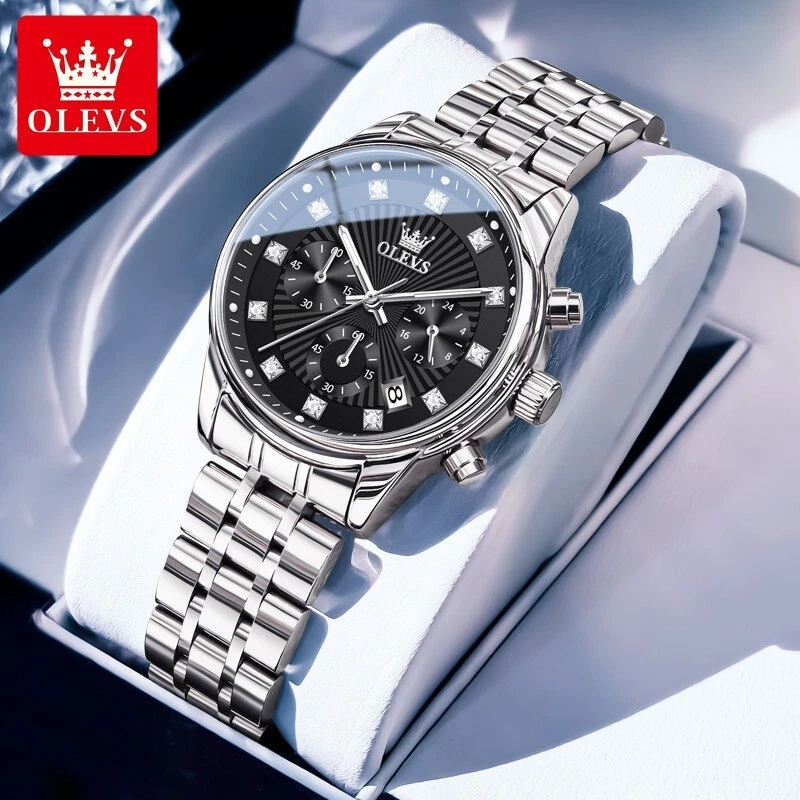 OLEVS 3669 Luxury Multifunctional Chronograph Quartz Watch For Women