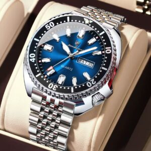 POEDAGAR 682 New Arrival Stainless Steel Quartz Watch For Men