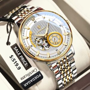 POEDAGAR 1416 Top Luxury Automatic Mechanical Stainless Steel Men’s Watch