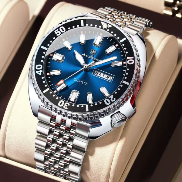 POEDAGAR 682 New Arrival Stainless Steel Quartz Watch For Men