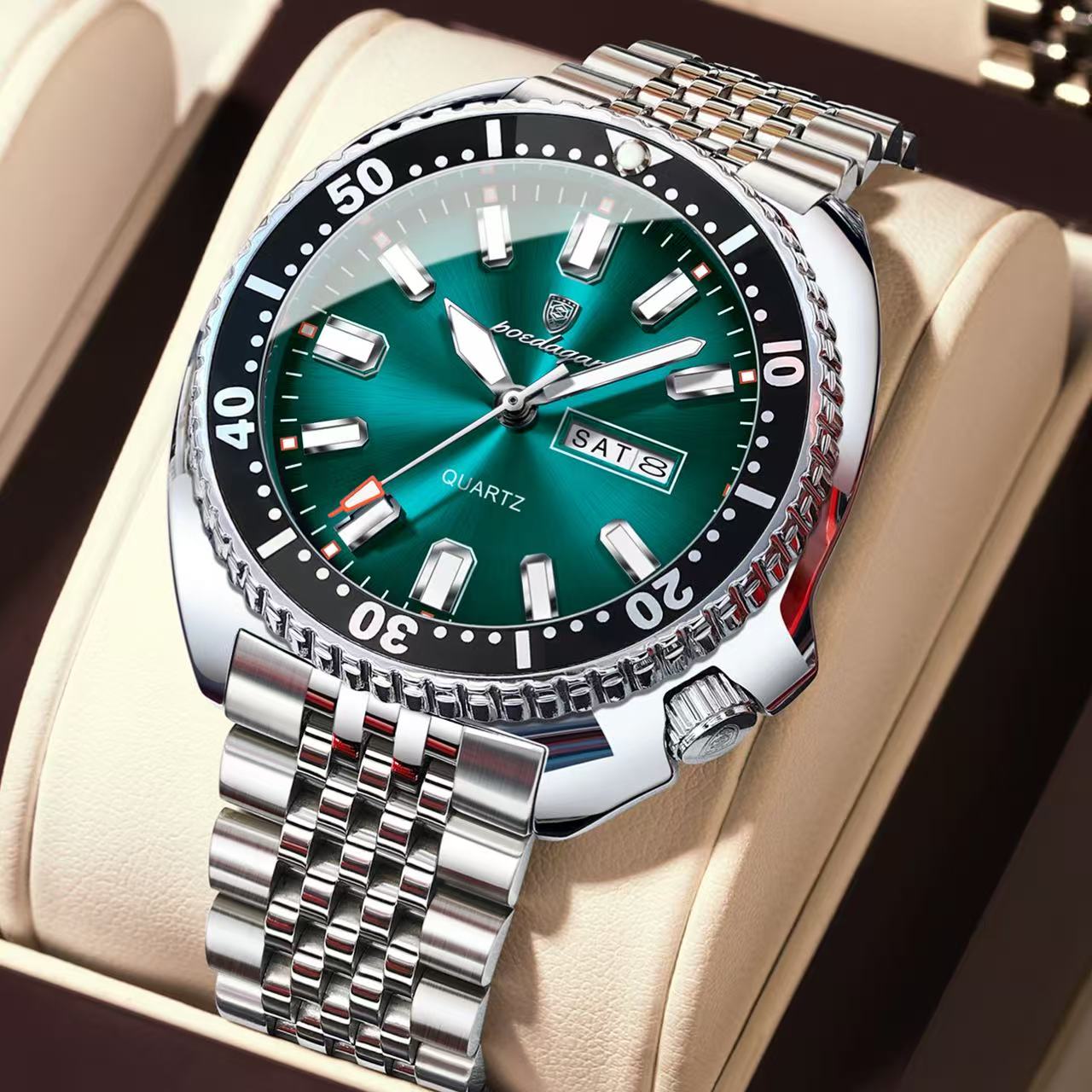 POEDAGAR 682 New Arrival Stainless Steel Quartz Watch For Men