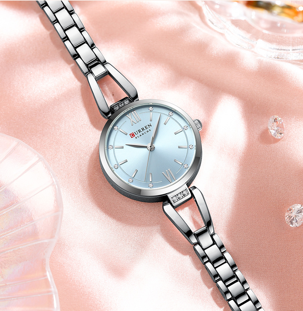CURREN 9092 Quartz Stainless Steel Watch For Women - Image 4
