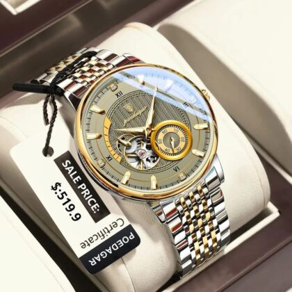 POEDAGAR 1416 Top Luxury Automatic Mechanical Stainless Steel Men’s Watch