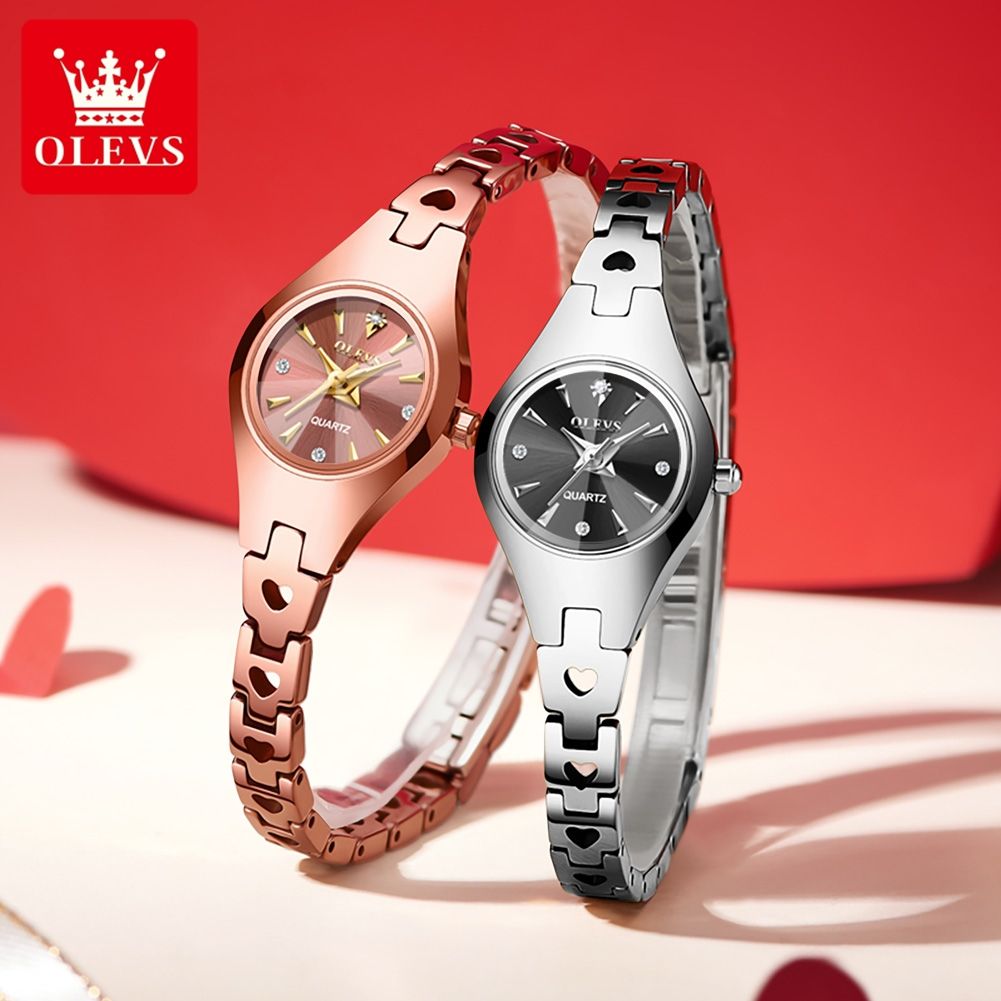 OLEVS 7082 Wholesale High Quality Girl Quartz Watch Hot Sale Stainless Steel - Image 2
