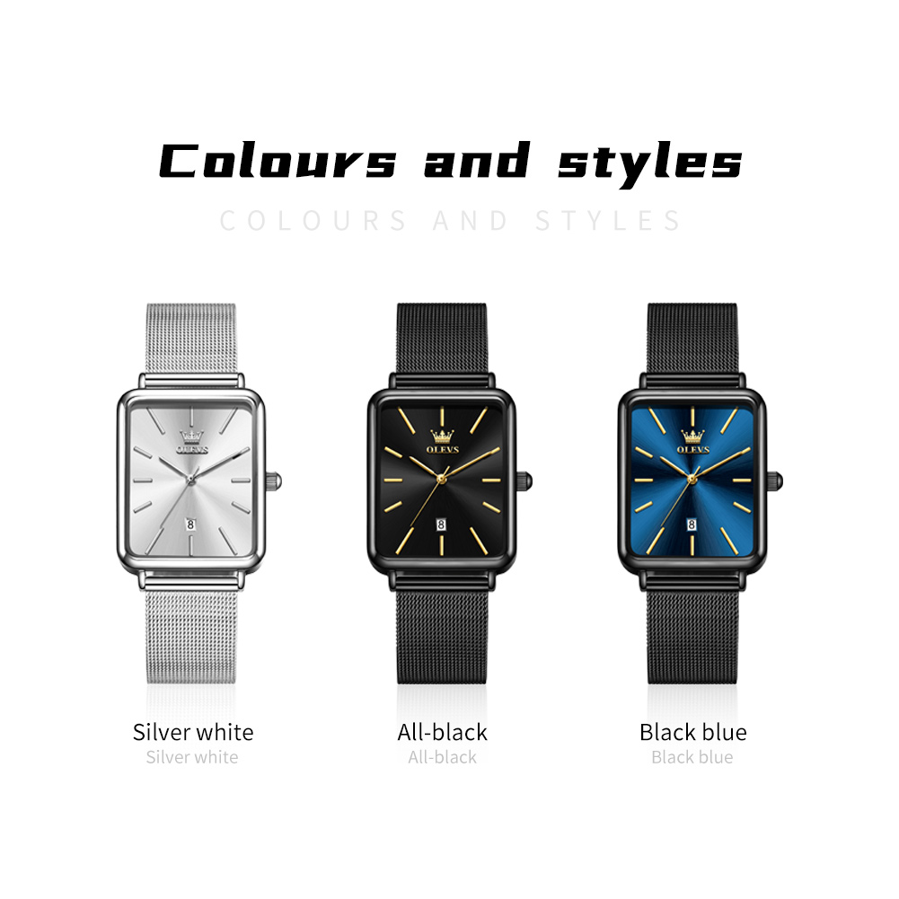 OLEVS 3692 Gent's Square Quartz Watch - Image 5