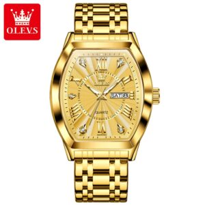 OLEVS 5613 Stainless Steel Calendar Classic Luminous Business Waterproof Men's Quartz Watch