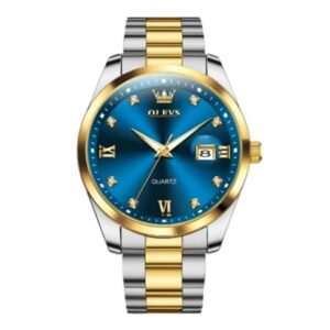 Olevs 3709G Stainless Steel Analog Wrist Watch For Men